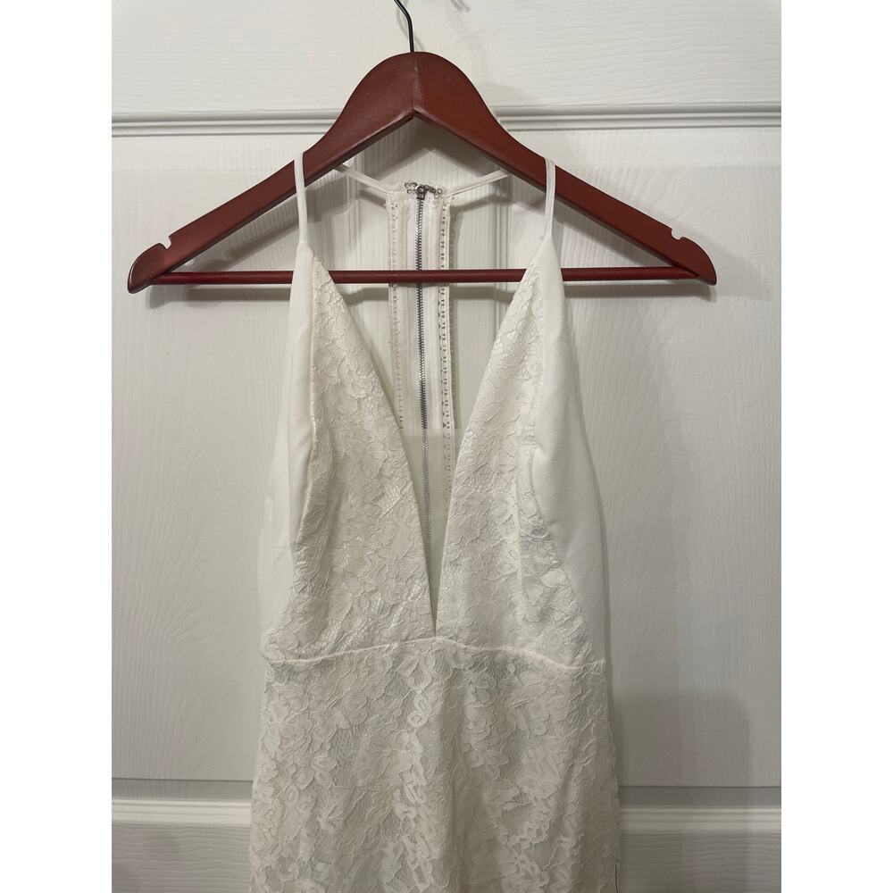 Lulus Romantic Message White Lace Midi Dress XS Bridal Shower Wedding NWT - Picture 6 of 12